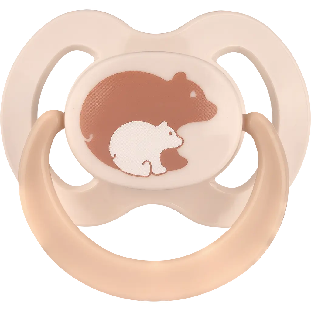 Пустышка плоская Baby-Nova с рисунком и кольцом силикон 2 шт. (3962315) - фото 2