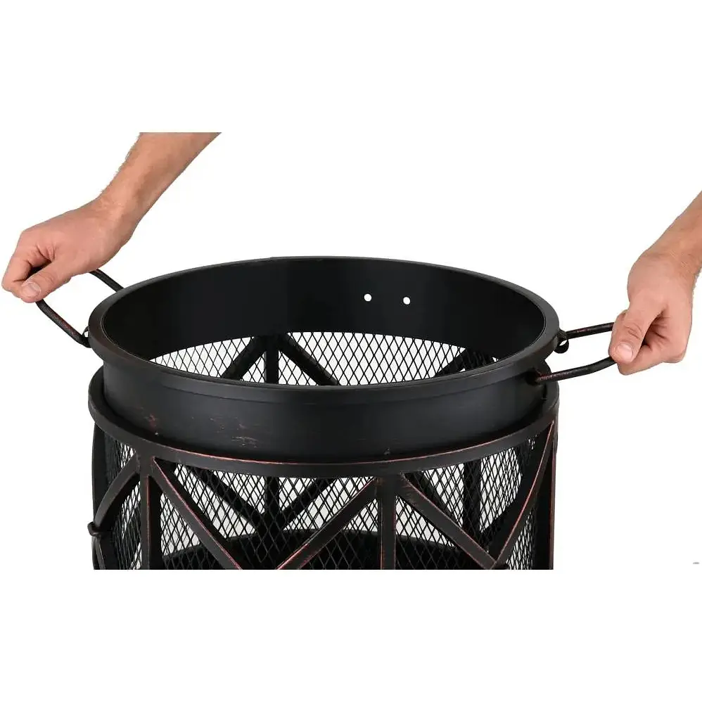 Корзина для костра Lund стальная 42х53 см (99702) - фото 4