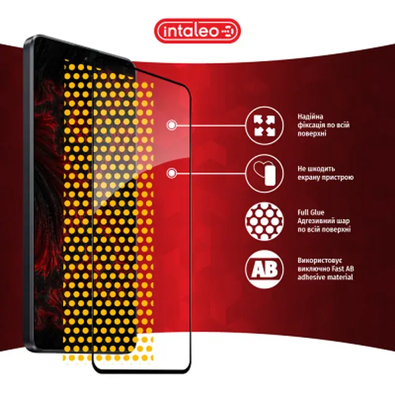 Скло захисне Intaleo Full Glue Xiaomi Poco X6 Black (1283126588716) - фото 7