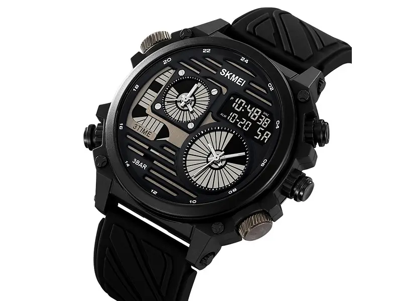 Наручний годинник чоловічий 2202PBK Black Skmei acs0030149 - фото 4