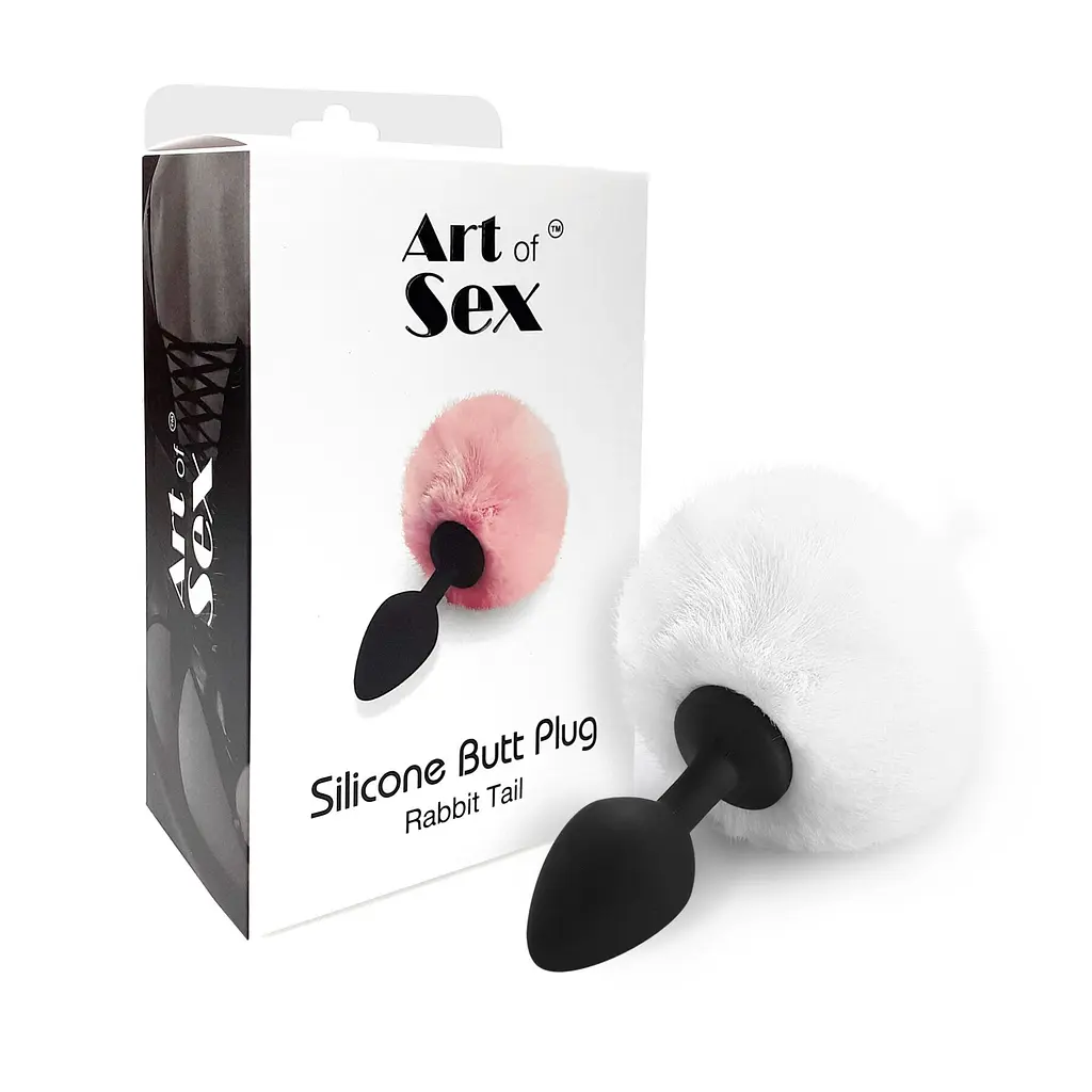 Анальна пробка Art of Sex Rabbit Tail, М - фото 3