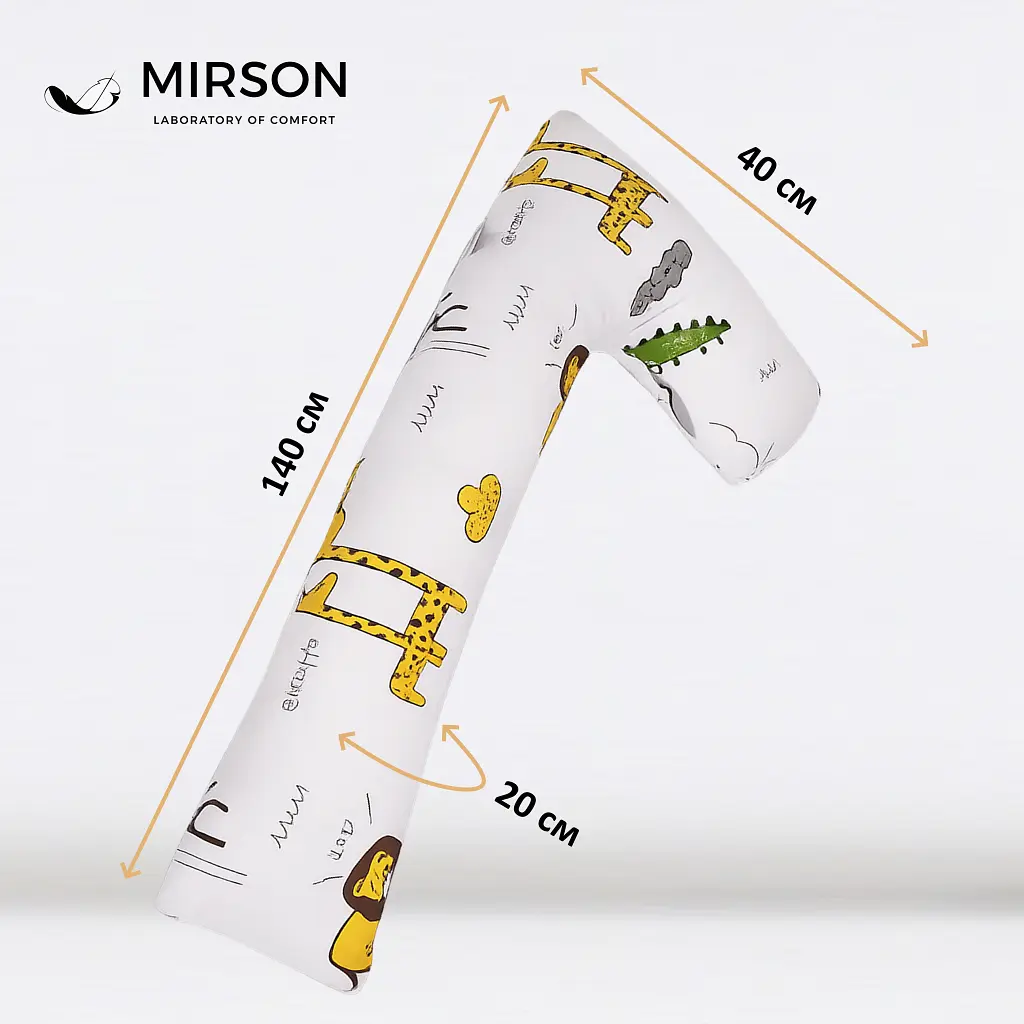 Подушка MirSon Подушка для вагітних та відпочинку Г-подібна 5014 Color Lin (2200010969658) - фото 6
