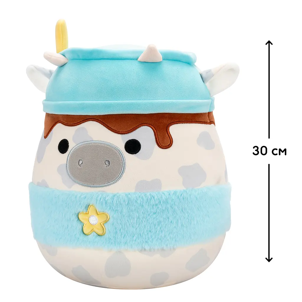 Мягкая игрушка Squishmallows Серая Коровка 30 см (SQER01263) - фото 6
