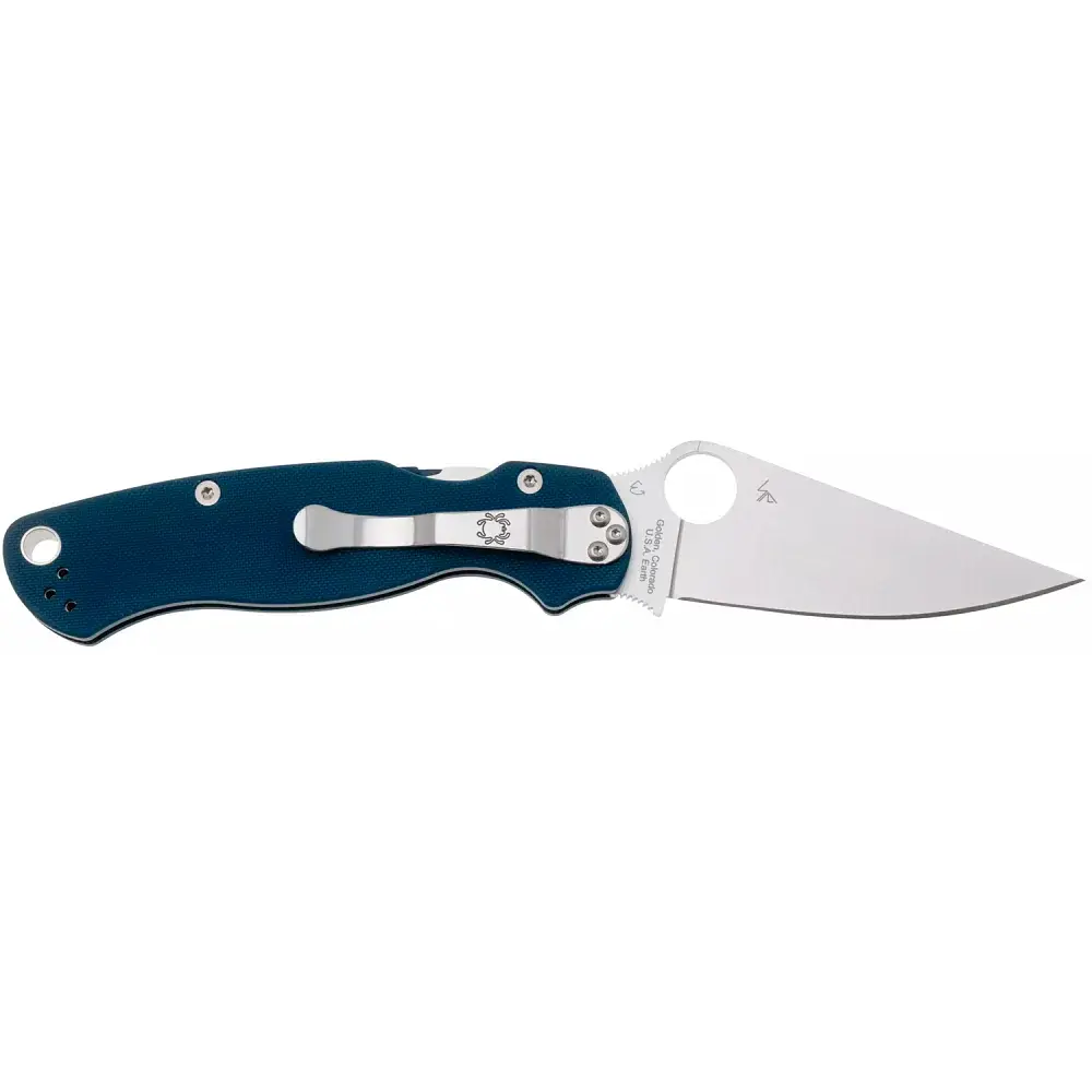 Ніж Spyderco Para Military 2 CPM SPY27 G-10 Blue - фото 2