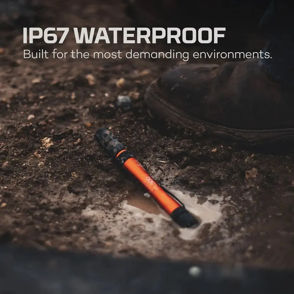 Фонарь ручной Nebo Master Series PL 500 Черный-оранжевый - фото 5