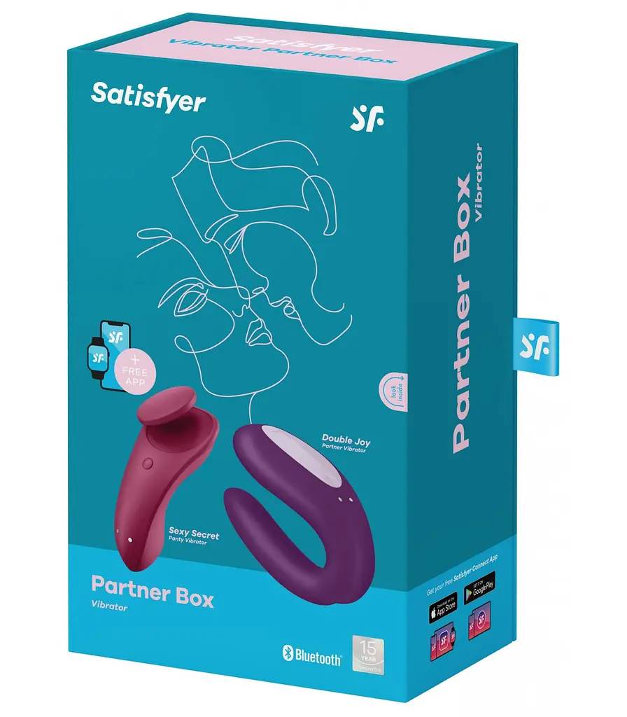 Набір Satisfyer Partner Box 1 (вібратор для пар Double Joy + вібратор у трусики Sexy Secret) - фото 8