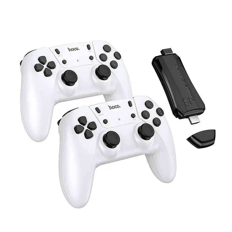 Ігрова приставка + 2 джойстики HOCO GA31 Collection game box+two wireless gamepads set White (6942007672122) - фото 3