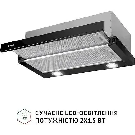 Витяжка телескопічна Perfelli TL 6622 BL 1000 LED - фото 3
