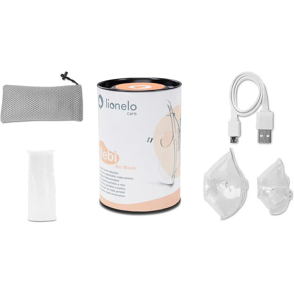 Ультразвуковой небулайзер Lionelo Nebi Air Mask белый (LO-NEBI AIR MASK) - фото 11