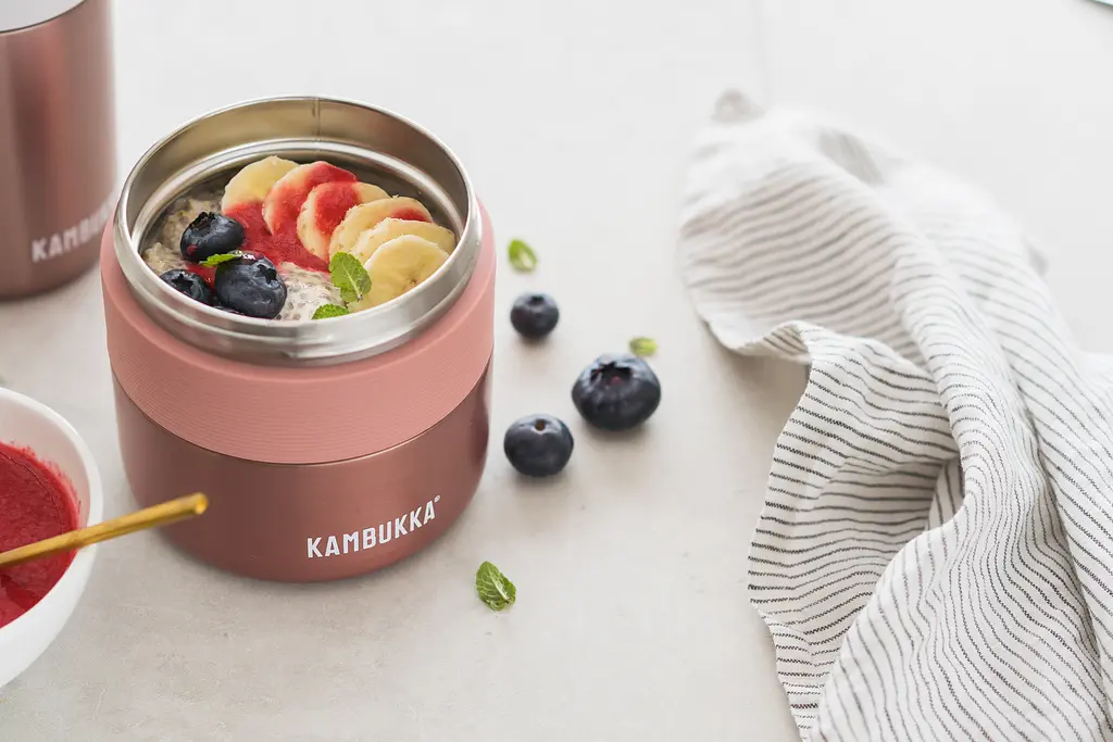 Термоконтейнер для їжі Kambukka Bora Misty Rose, 400 мл, попелясто-рожевий (11-06004) - фото 7
