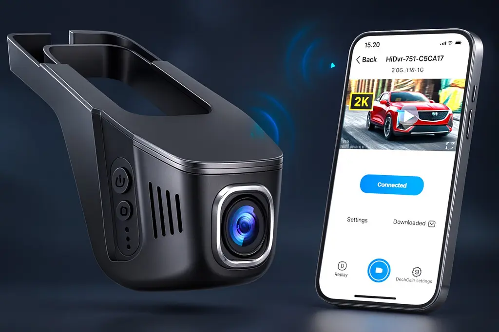 Відеорегістратор 4К 2160P WiFi з сенсорним датчиком - фото 6
