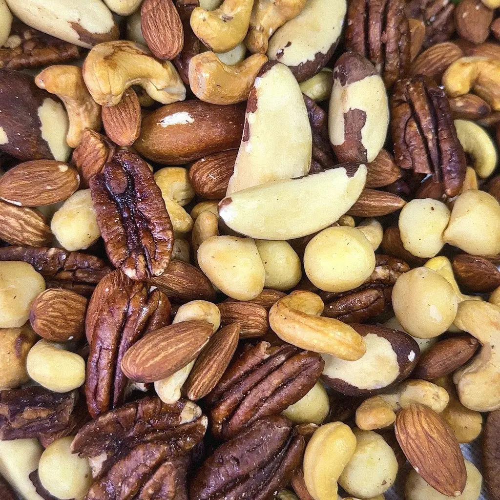 Суміш смажених горіхів Royal Nuts 1 кг : макадамія, бразильський, мигдаль, кешью, пекан