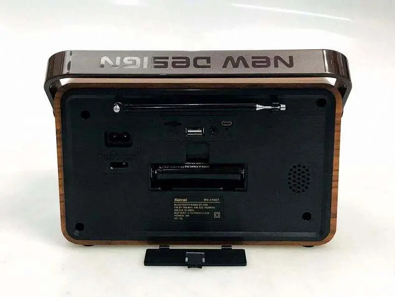 Радіоприймач акумуляторний портативний Bluetooth з пультом радіо акустика USB Retro Radio Kemai MD-510BT - фото 4