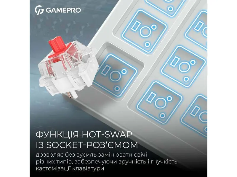 Клавіатура GamePro Asgard Ragnar White (MK285WH) - фото 9