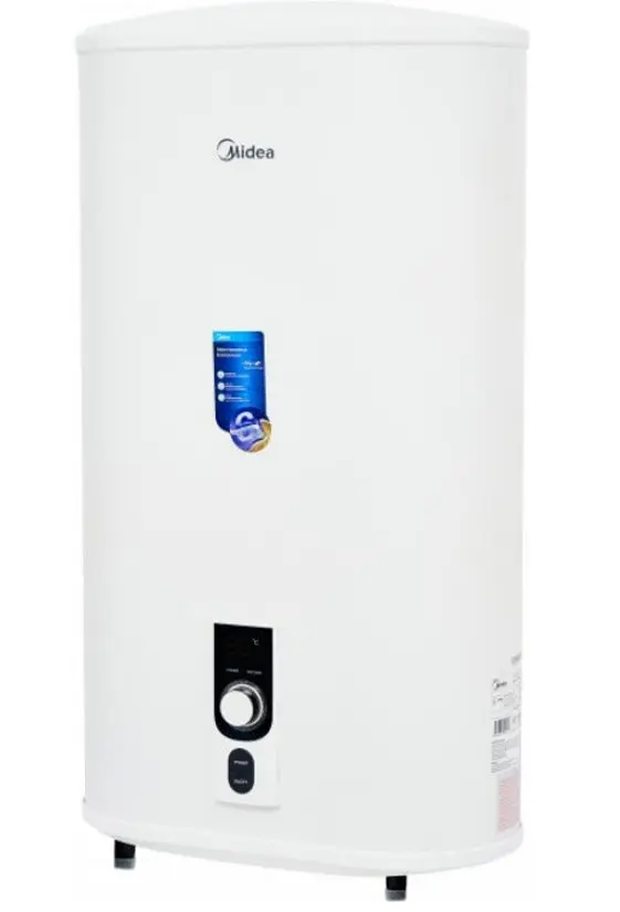 Водонагреватель Midea 100 л, 2 кВт, мокрый ТЭН, вертикальный, прямоугольный, белый (D100-20ED2(W)) - фото 2