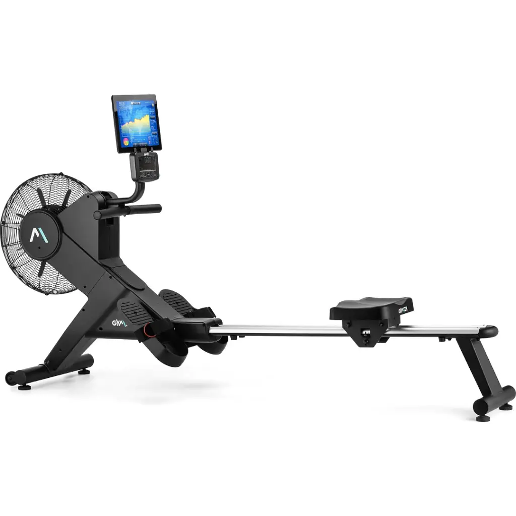 Гребний тренажер Gymtek XR2000 електромагнітний з аеродинамічним навантаженням чорний - фото 5