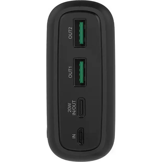 Зовнішній акумулятор Rixus RXPB38B 30000mAh 22.5W Black [154127] - фото 3