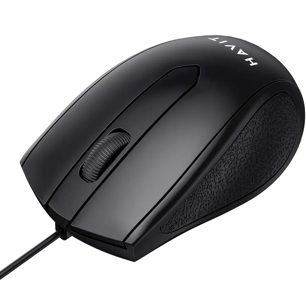 Дротова миша Havit MS80 USB чорна (HV-MS80-BK) - фото 2