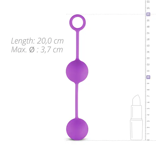 Вагинальные шарики Easy Toys Pleasure Balls, 16 см, фиолетовый - фото 5