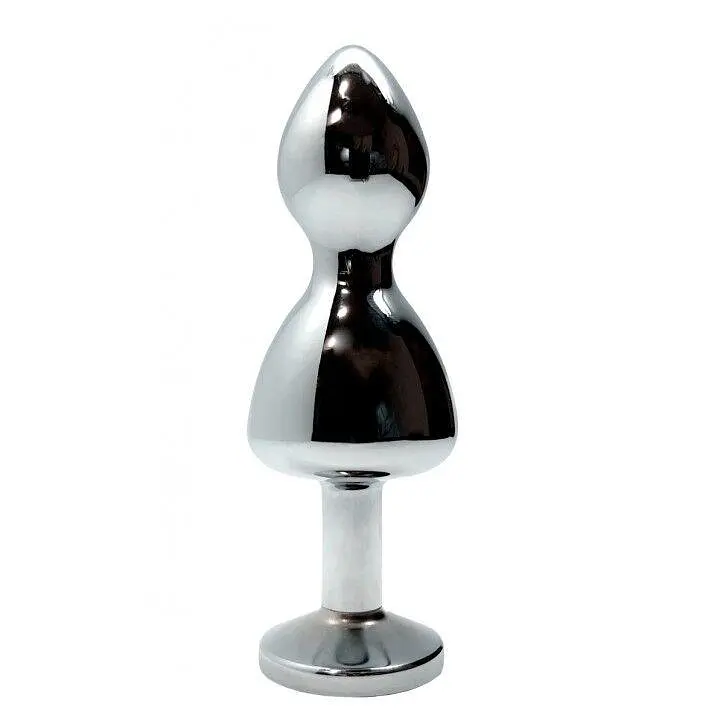 Металева анальна пробка Wooomy Lollypop Double Ball Metal Plug Red L діаметр 3,5 см, довжина 10,5 см - фото 2