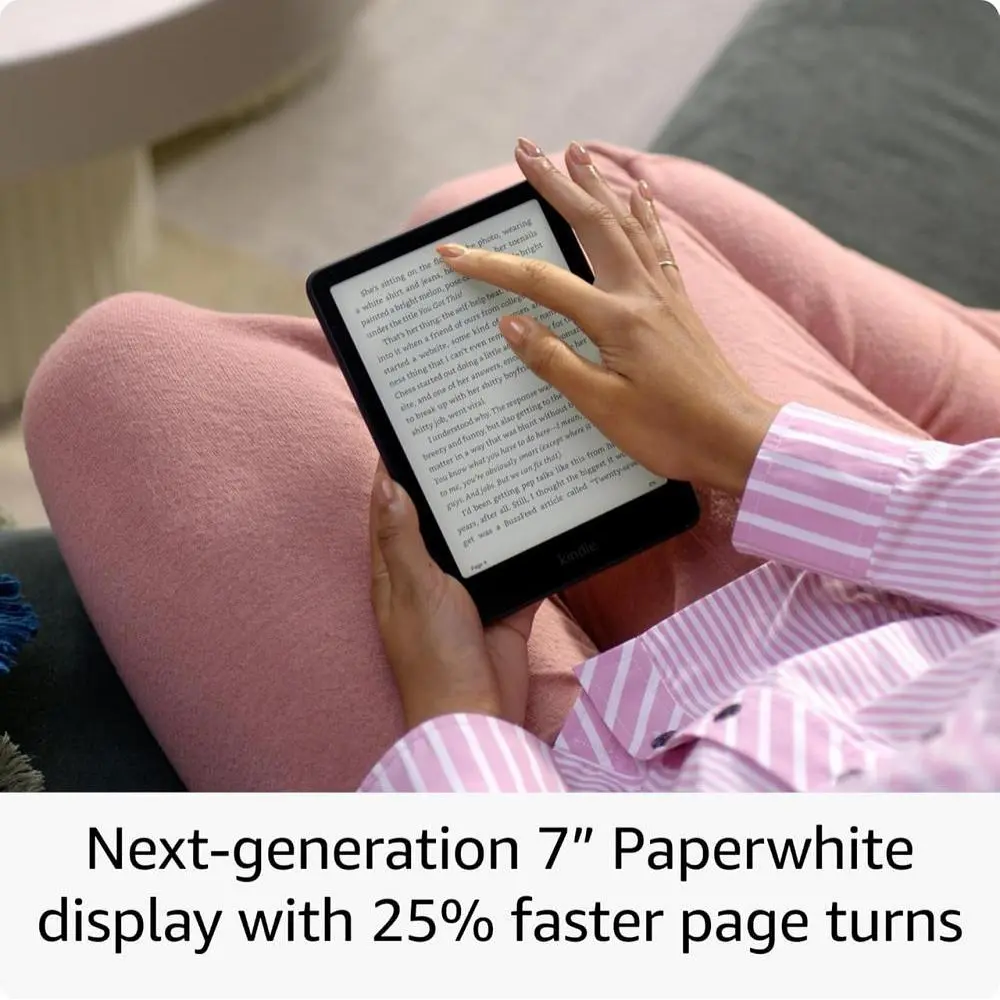 Електронна книга з підсвічуванням Amazon Kindle Paperwhite Signature Edition 12th Gen. 2024 32Gb Metallic Black - фото 3