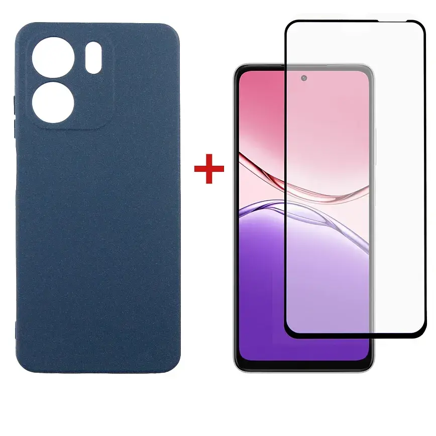 Чохол до мобільного телефона Dengos Oppo A5x Carbon+glass Blue (DG-KM-176)