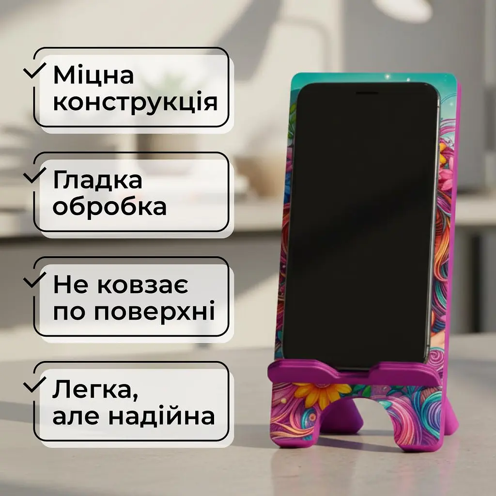 Підставка для телефону дерев’яна настільна Vladi Group «Маленька чарівниця» (VG3001-08) - фото 5