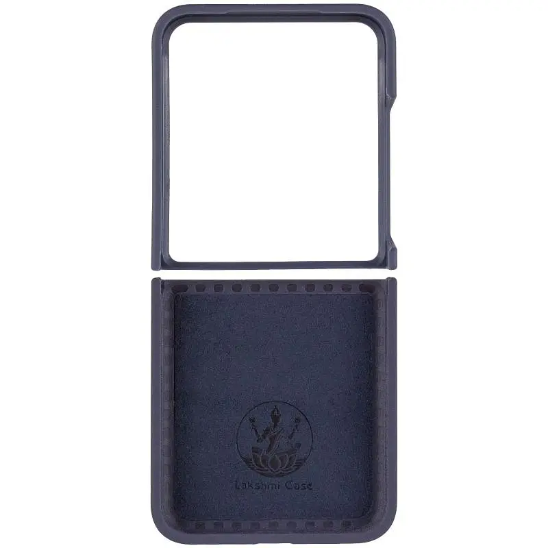 Чехол Foldables Silicone Cover Lakshmi (AAA) для Motorola Razr 50 Темно-синий / Midnight blue - фото 3