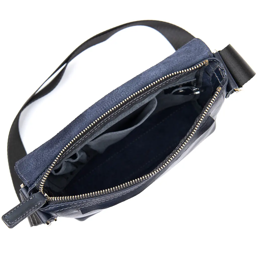 Кожаная мужская сумка GRANDE PELLE 24х24х6 см sum0015576 - фото 5