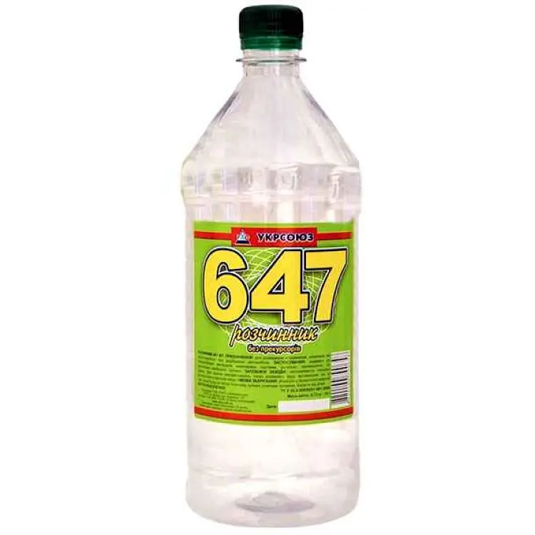 Розчинник 647 УКРСОЮЗ 1л 0,73кг б/п