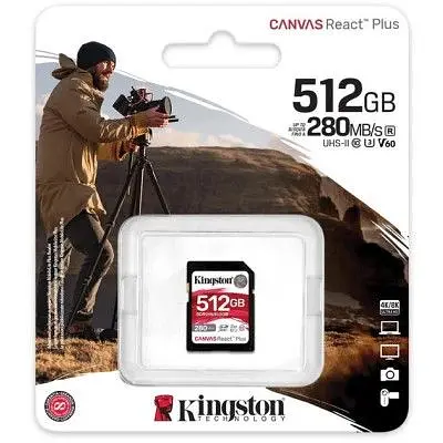 Карта памяти Kingston 512GB SDXC 10 UHS-II U3 ​​Canvas React Plus (SDR2V6/512GB) - фото 3