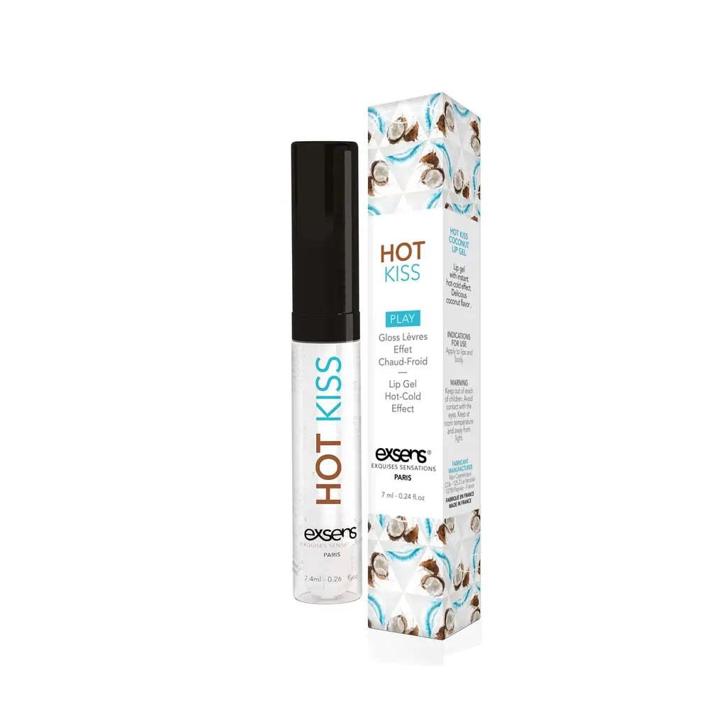 Стимулювальний блиск для губ EXSENS Coconut Hot Kiss, 7 мл (кокос) - фото 4