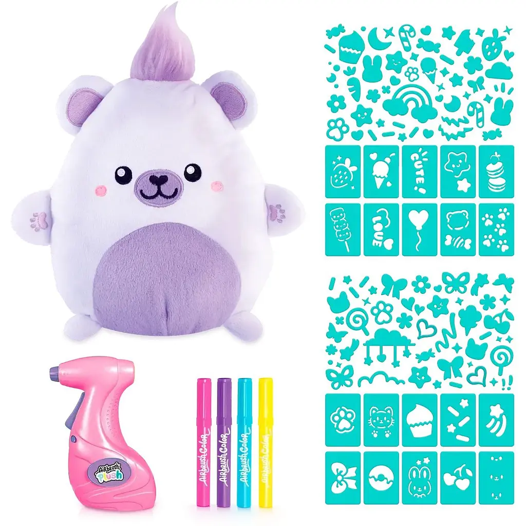 Набір для творчості Canal Toys Airbrush Plush Kawaii Ведмежа (AIR067) - фото 5