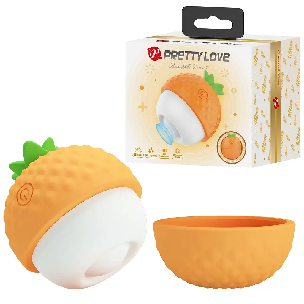 Стимулятор для клітора Pretty Love Pineapple Secret помаранчевий - фото 8