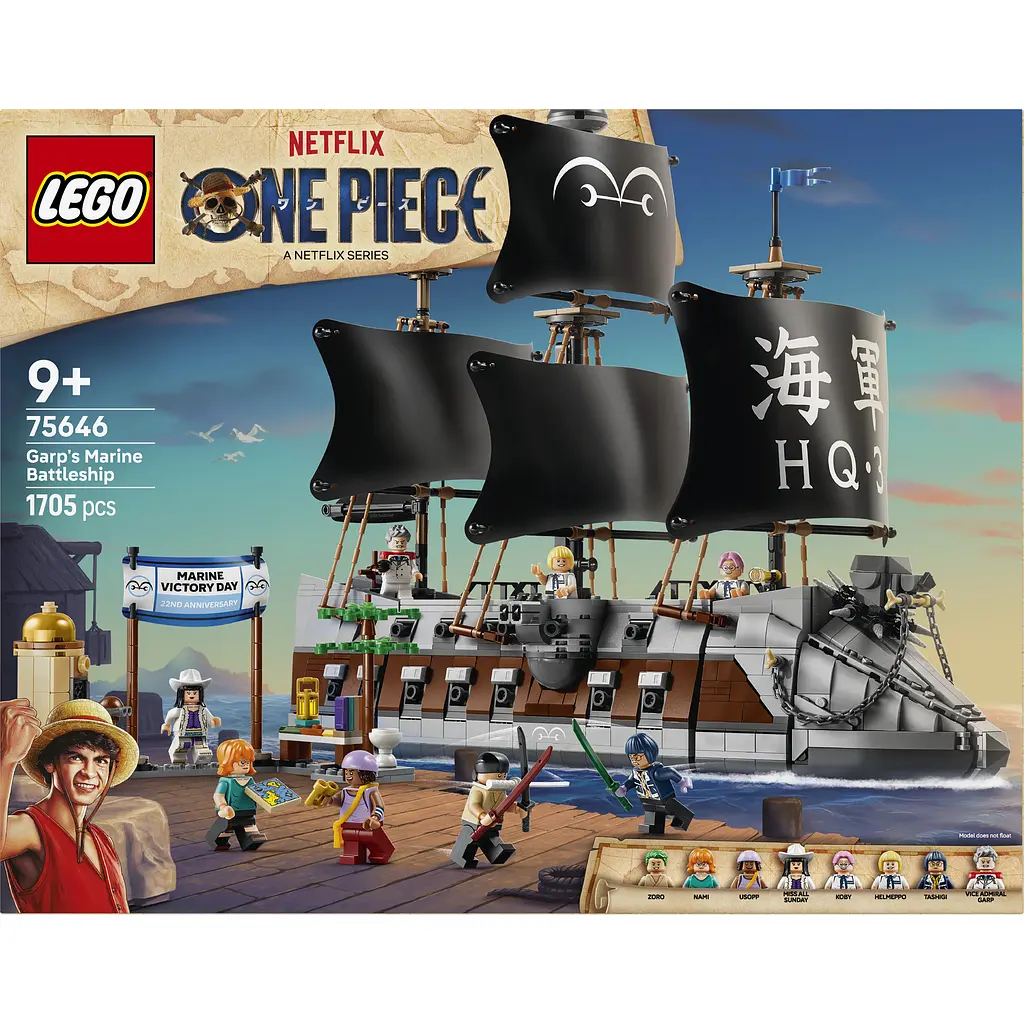 Конструктор LEGO One Piece Морський бойовий корабель Ґарпа 1705 ел. (75646)