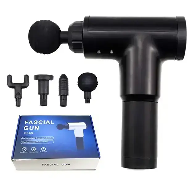 Беспроводной перкуссионный массажный пистолет Fascial Gun KH-320 ударный массажер - фото 5