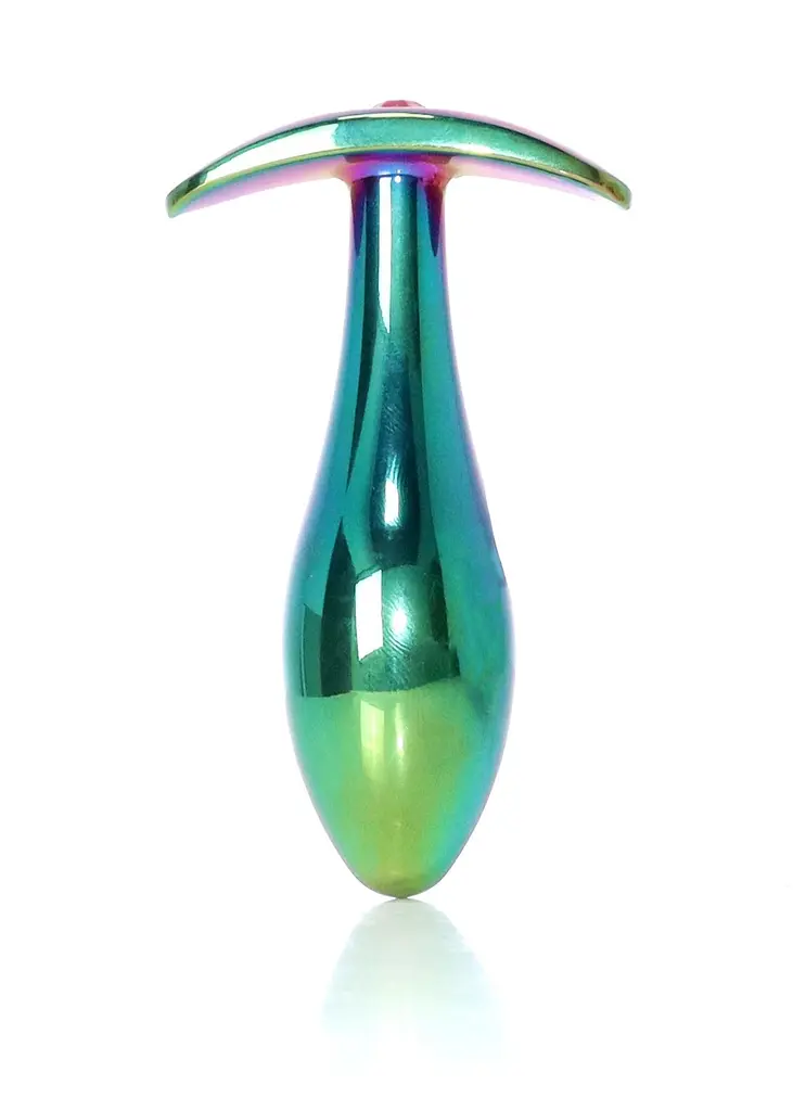Анальна пробка з кристалом B - Series HeavyFun Plug-Jewellery, 9.2 см (рожевий)