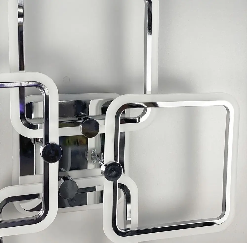 Светодиона люстра chrome на 4 рожка квадратной формы Line.F A 2503/4S CR - фото 6