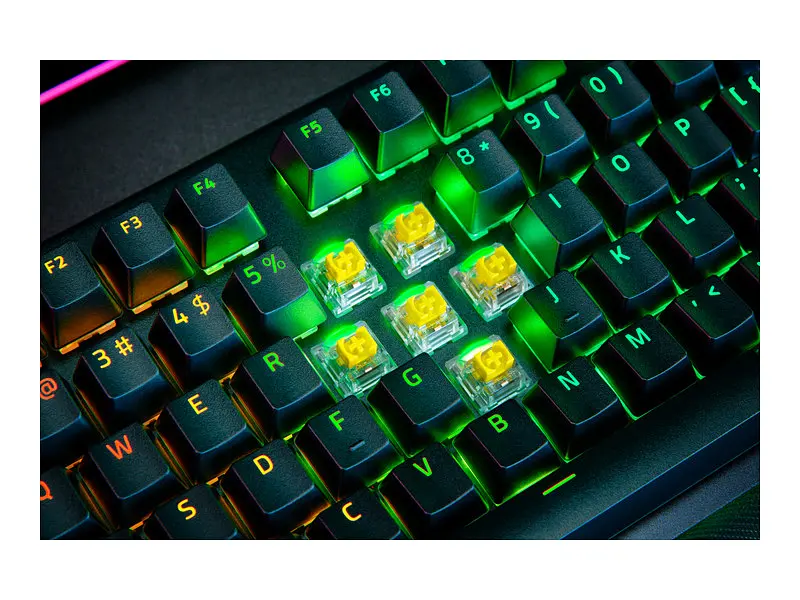 Клавіатура Razer BlackWidow V4 Yellow Switch US (RZ03-04691800-R3M1) - фото 6