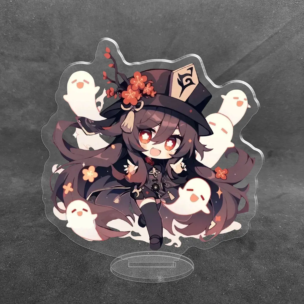 Акрилова колекційна фігурка Chibi Геншин Імпакт - Genshin Impact Ху Тао 10 см
