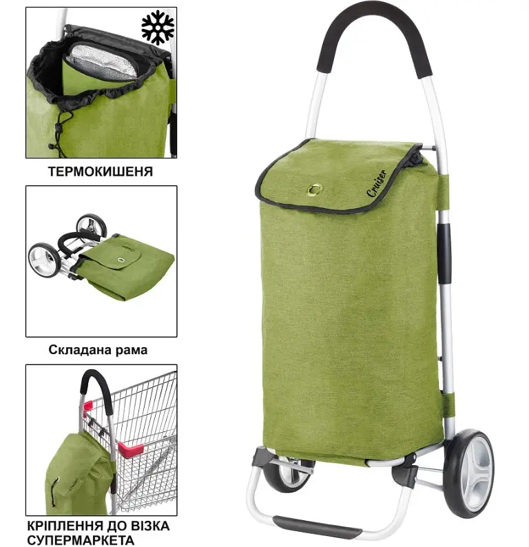 Cумка-візок ShoppingCruiser Foldable Green (650068) - фото 2