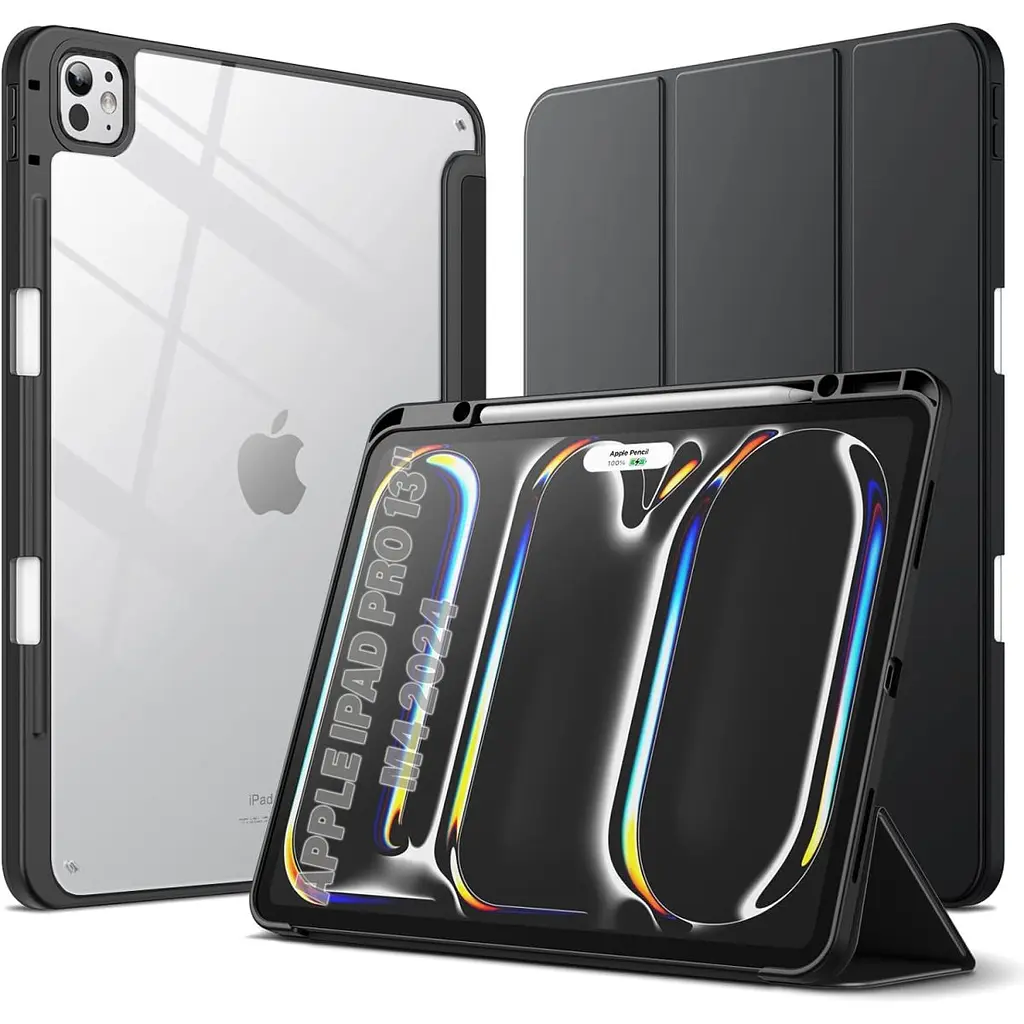 Чохол-книжка BeCover Soft Edge TPU з кріпленням Apple Pencil для Apple iPad Pro 13" M4 2024 Black (711717) - фото 6