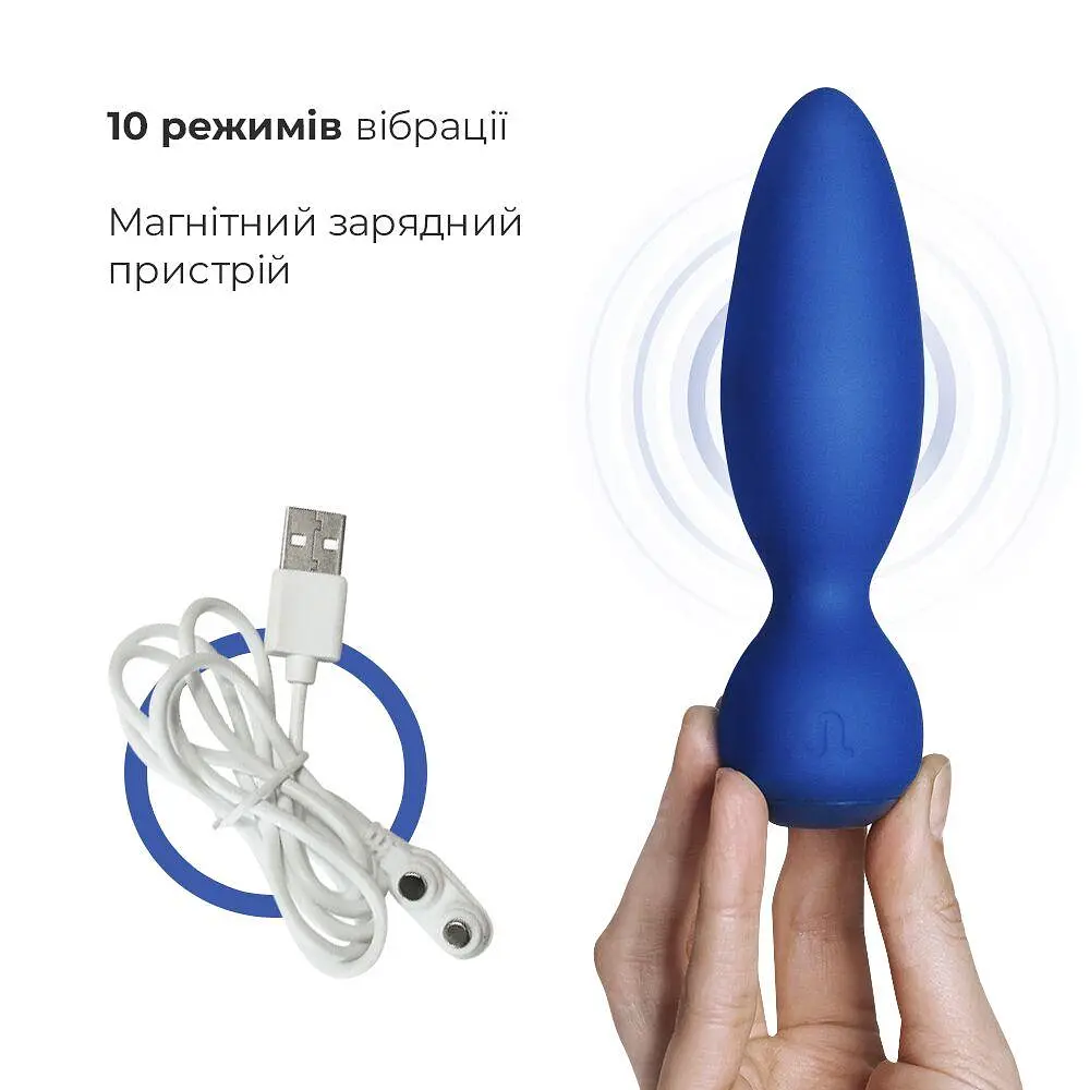 Анальна вібропробка Adrien Lastic Little Rocket макс. діаметр 3,5 см, soft-touch - фото 4