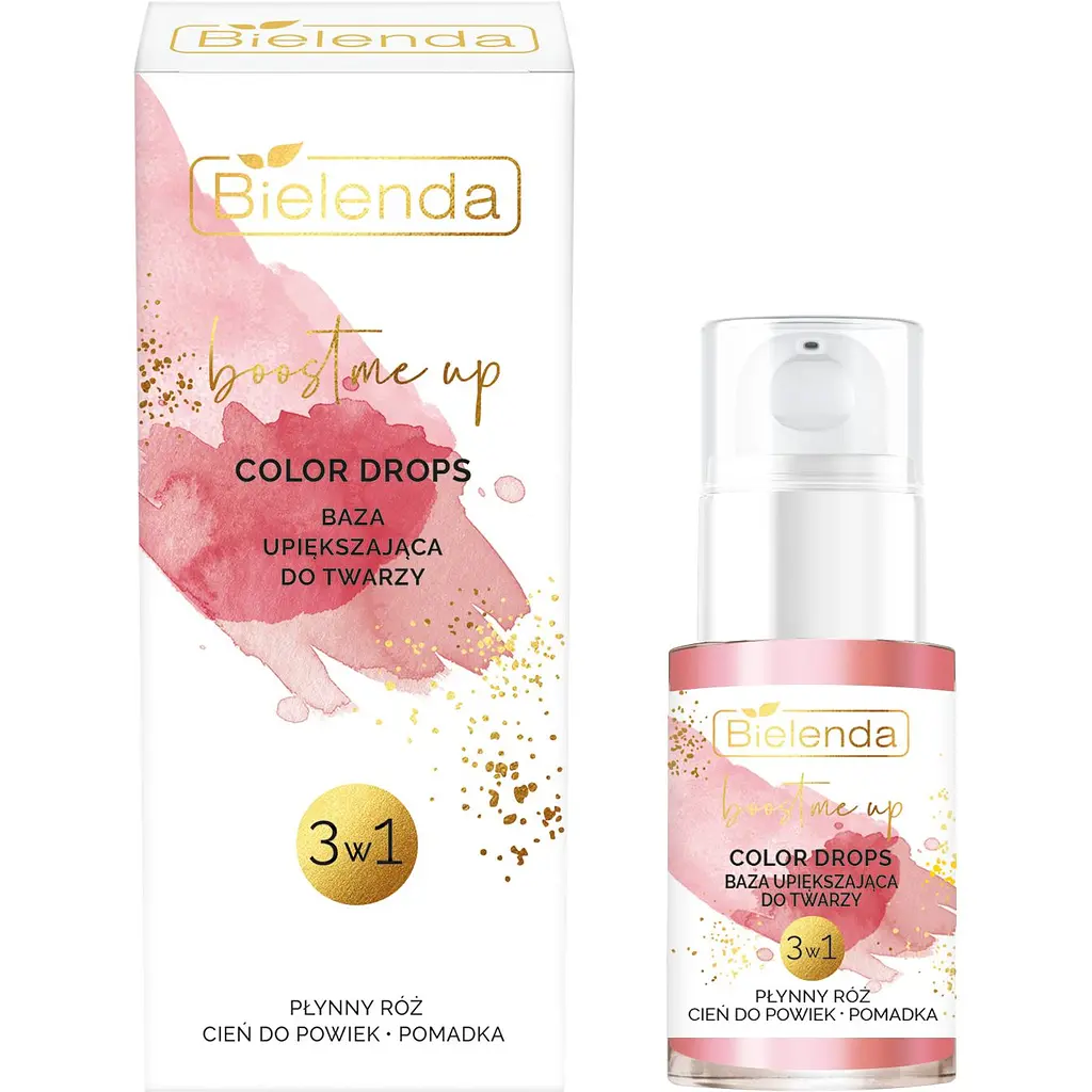База для краси обличчя 3 в 1 Bielenda Boost Me Up Color Drops 15 мл - фото 2