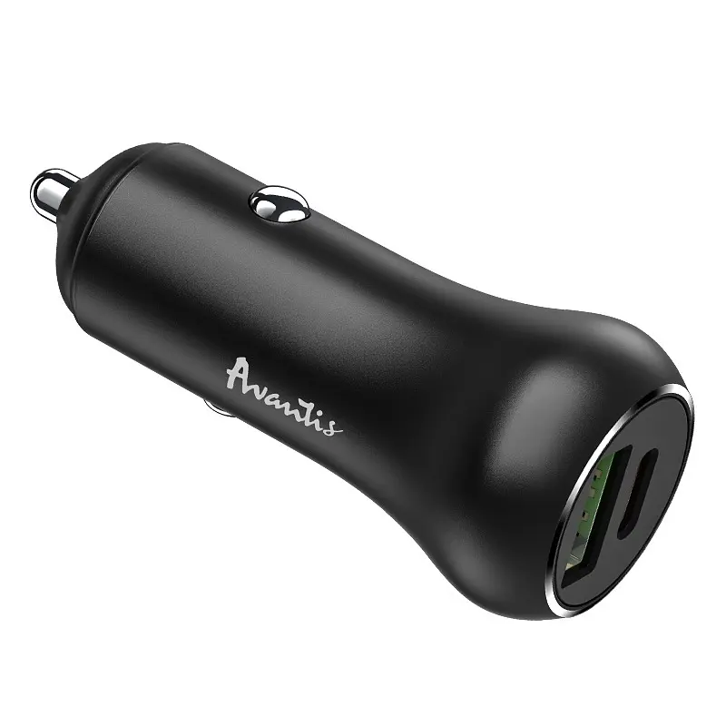 Автомобільний зарядний пристрій Avantis A918PD Resolute ( QC3.0/PD20W/38W)- чорний - фото 2
