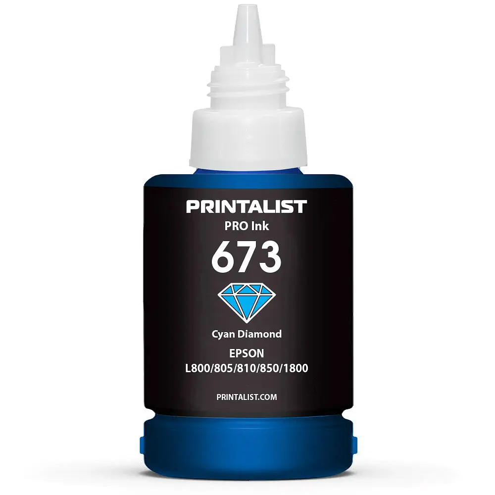 Чорнило PRINTALIST 673 для Epson L800 140г Cyan водорозчинне (PL673C) - фото 3