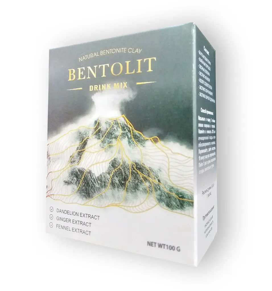 Bentolit - розчинний напій для схуднення з вулканічною глиною (Бентоліт)