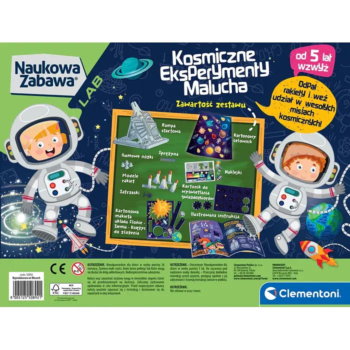 Научный набор Космические эксперименты малыша - Clementoni 50892 - фото 5