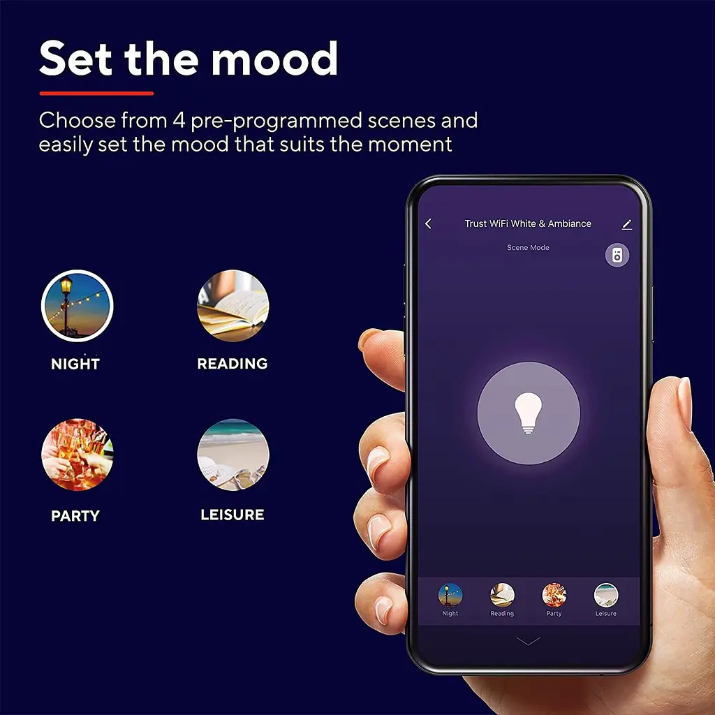 Довіряйте розумній лампочці WiFi GU10, плямі, що запам'ятовується, працює з Alexa та Google Home, без концентратора, 2.4 ГГц WiFi - фото 4