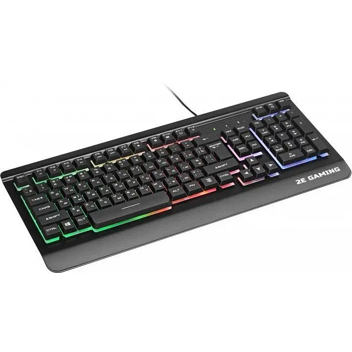 Клавиатура проводная 2E Gaming KG320 LED USB Black Ukr - фото 5